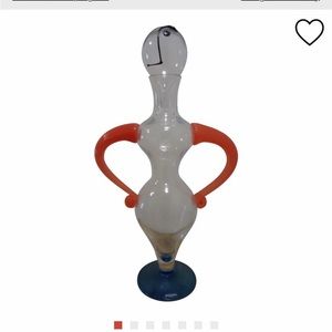 Glass decanter never used just for decoration